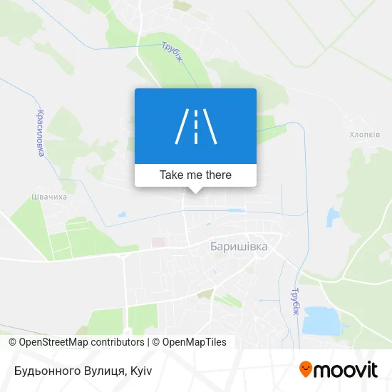 Карта Будьонного Вулиця
