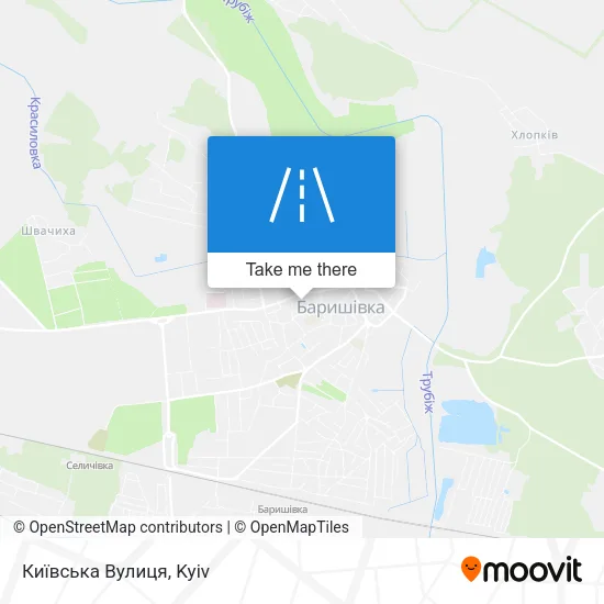 Карта Київська Вулиця