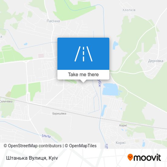 Штанька Вулиця map