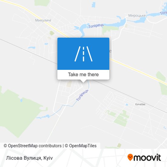 Лісова Вулиця map