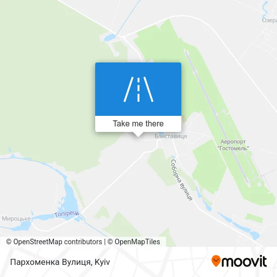 Карта Пархоменка Вулиця
