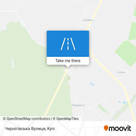 Карта Чернігівська Вулиця