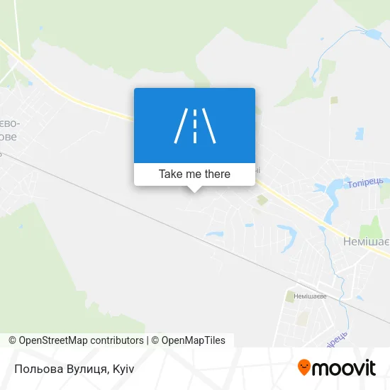 Карта Польова Вулиця