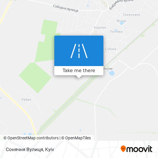Сонячня Вулиця map