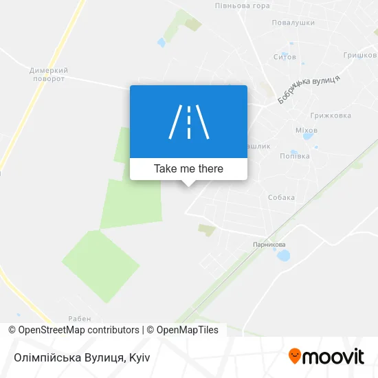 Карта Олімпійська Вулиця