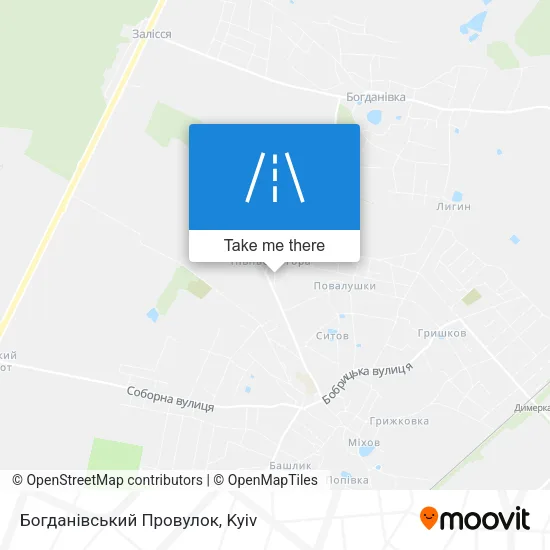 Карта Богданівський Провулок