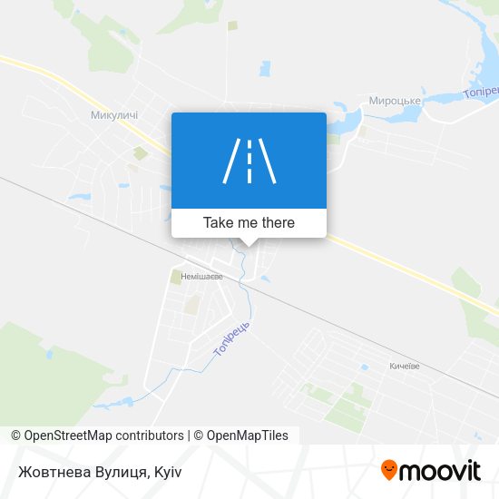 Карта Жовтнева Вулиця