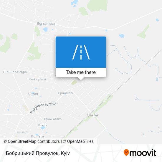 Бобрицький Провулок map