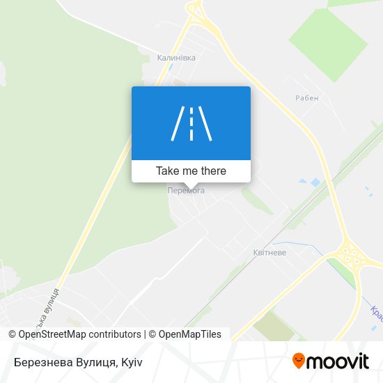 Березнева Вулиця map