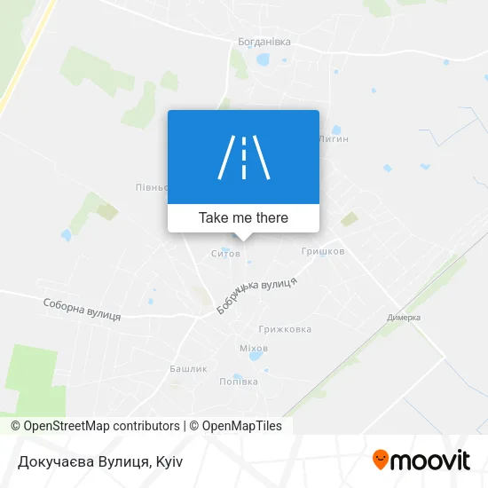 Карта Докучаєва Вулиця