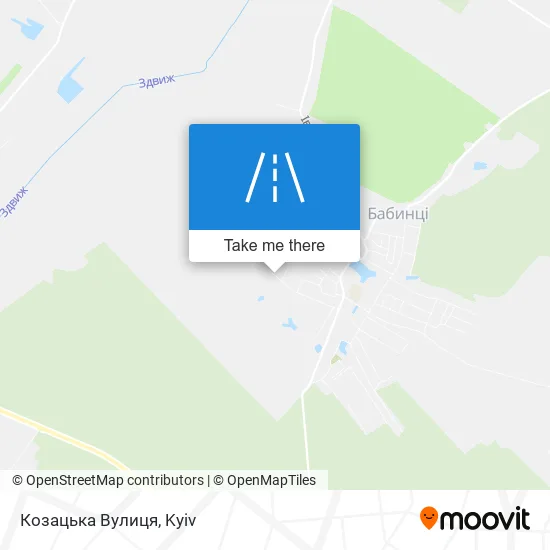 Карта Козацька Вулиця