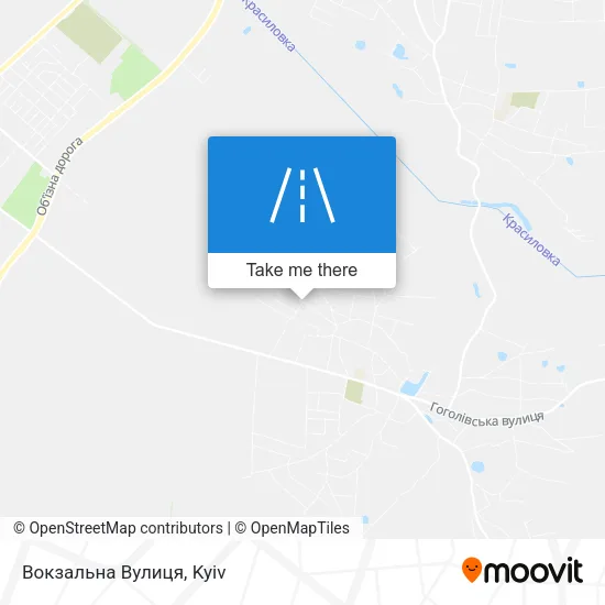 Карта Вокзальна Вулиця