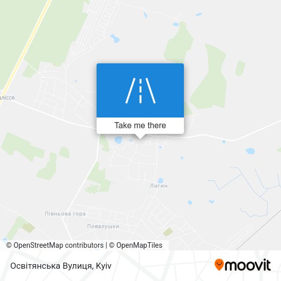 Освітянська Вулиця map