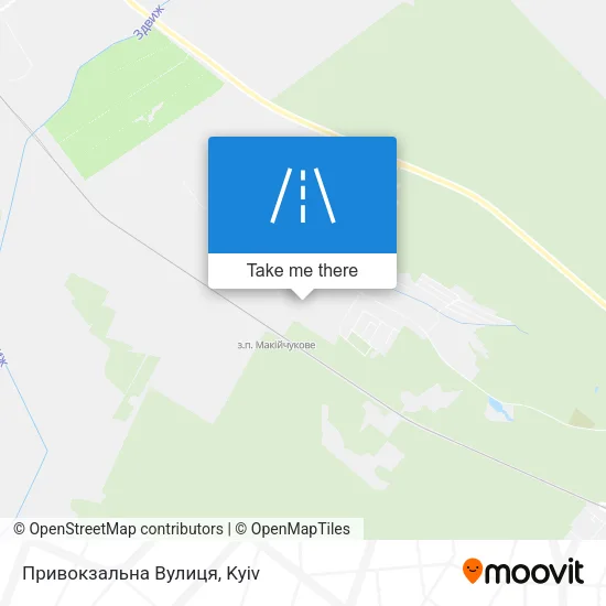 Карта Привокзальна Вулиця