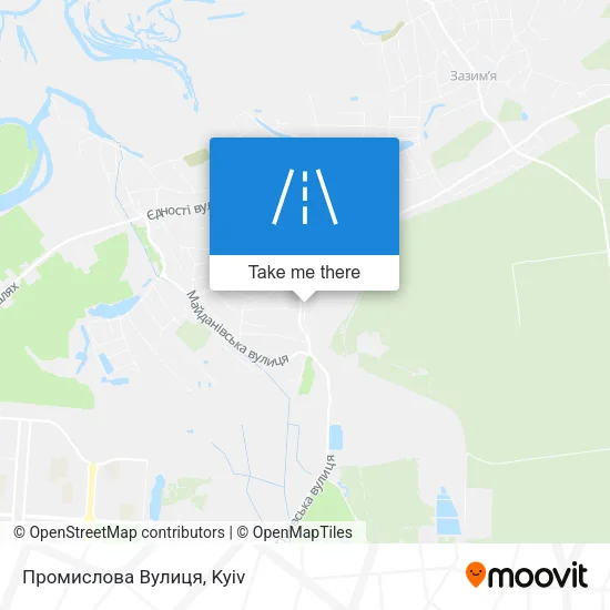 Карта Промислова Вулиця