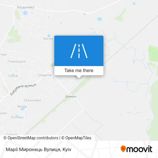 Карта Марії Миронець Вулиця