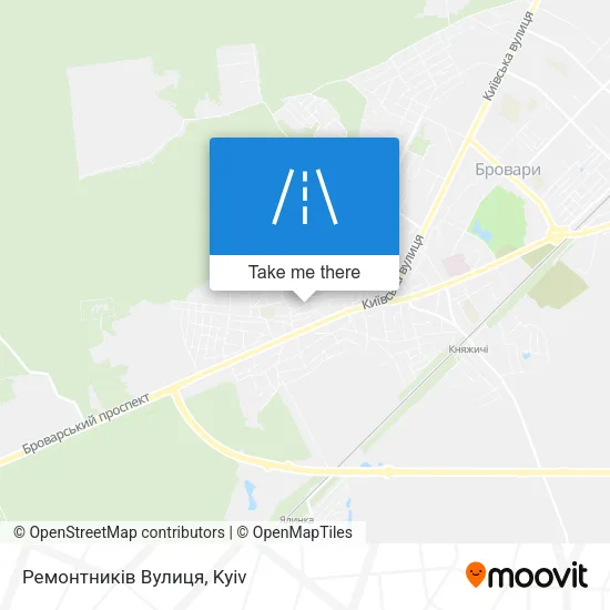 Карта Ремонтників Вулиця