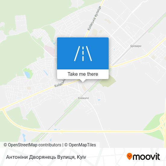 Антоніни Дворянець Вулиця map