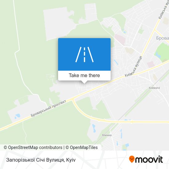 Запорізької Січі Вулиця map