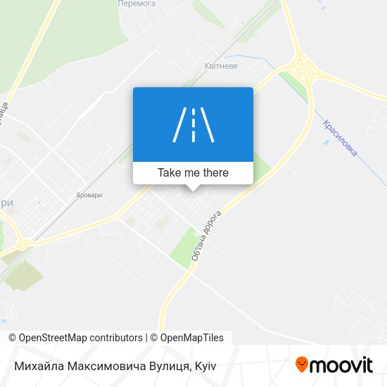 Михайла Максимовича Вулиця map