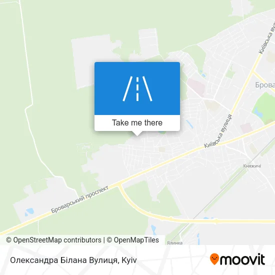 Карта Олександра Білана Вулиця