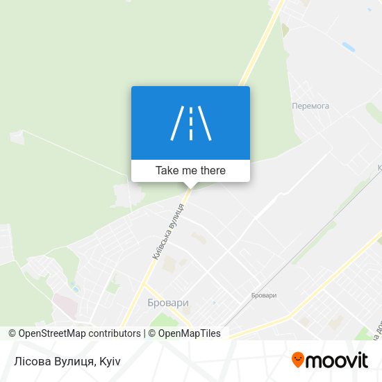 Лісова Вулиця map