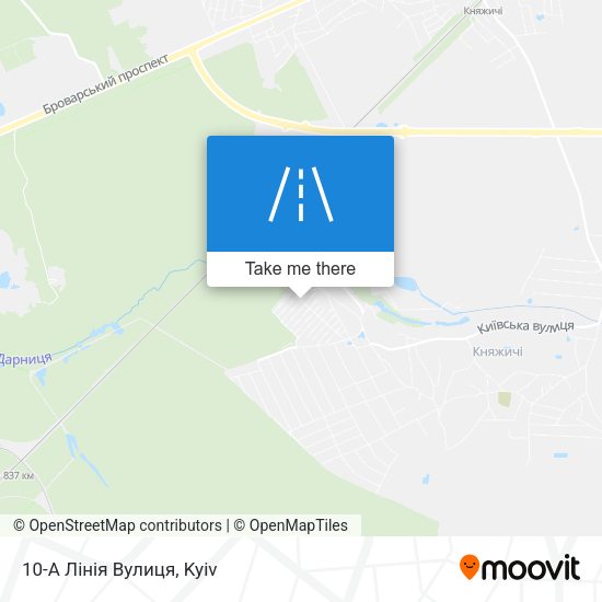 10-А Лінія Вулиця map