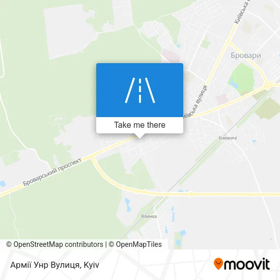 Карта Армії Унр Вулиця