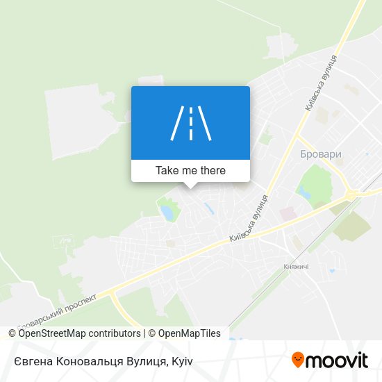 Євгена Коновальця Вулиця map