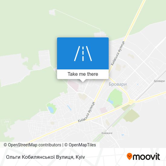 Ольги Кобилянської Вулиця map