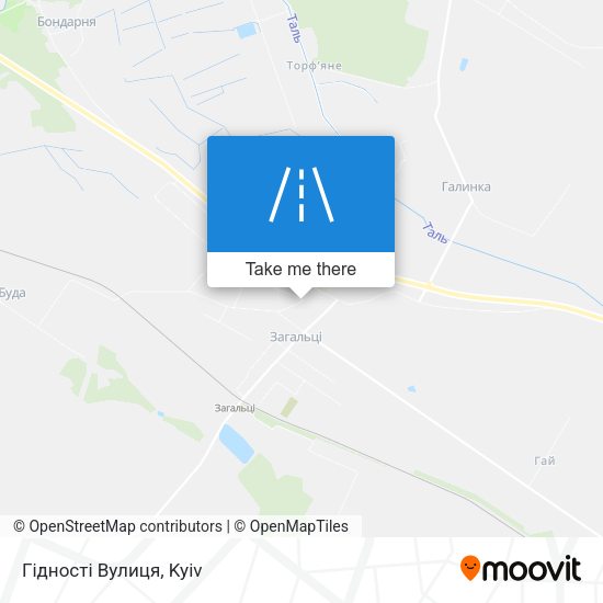 Гідності Вулиця map