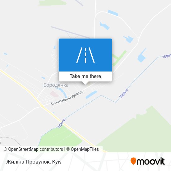 Карта Жиліна Провулок
