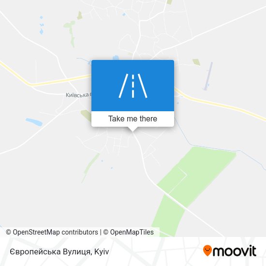 Карта Європейська Вулиця