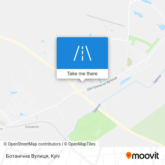 Карта Ботанічна Вулиця