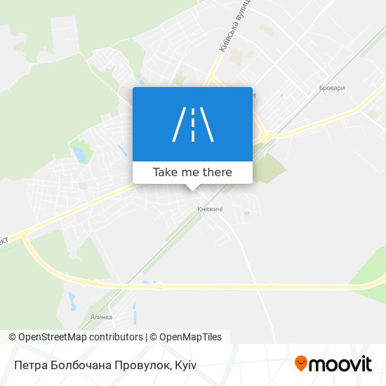Карта Петра Болбочана Провулок