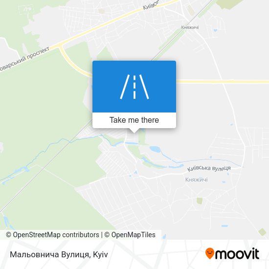 Мальовнича Вулиця map