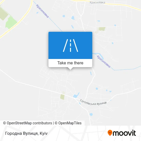 Карта Городна Вулиця