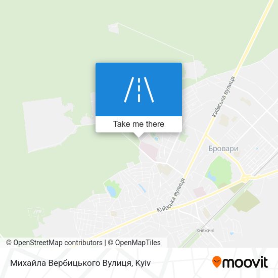 Михайла Вербицького Вулиця map