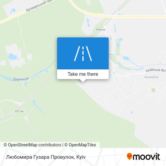 Любомира Гузара Провулок map