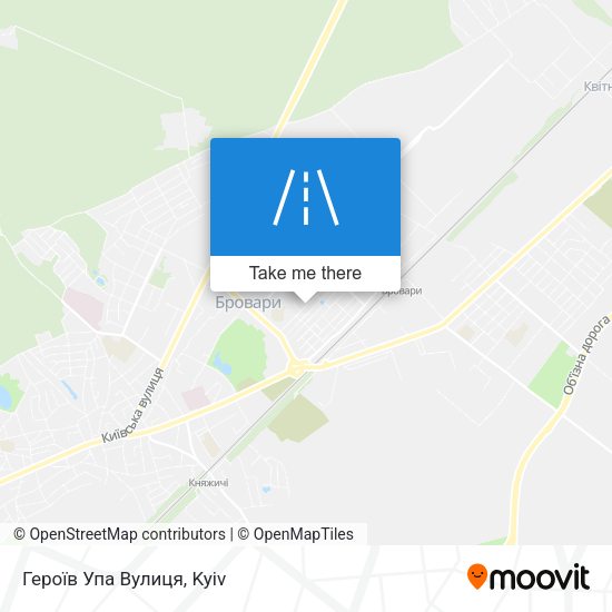 Героїв Упа Вулиця map