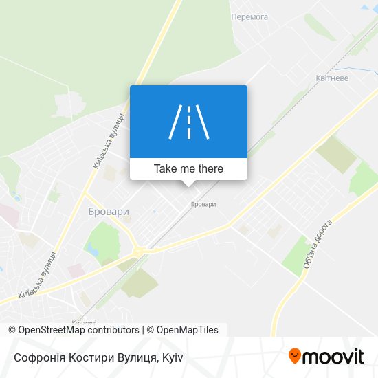 Софронія Костири Вулиця map
