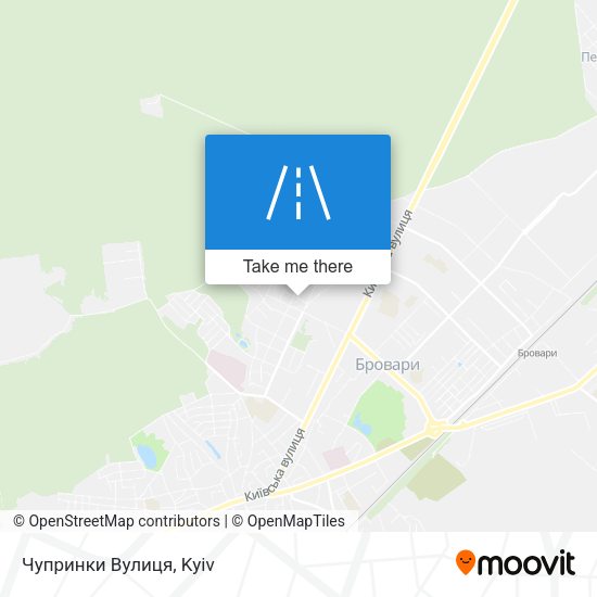Карта Чупринки Вулиця