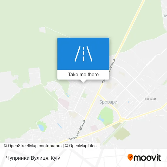 Карта Чупринки Вулиця