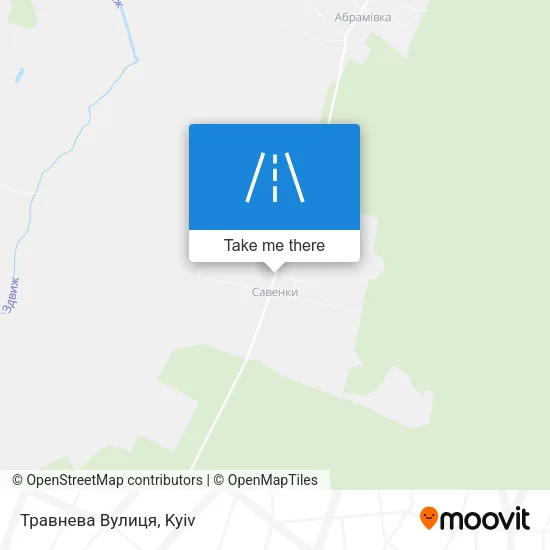 Карта Травнева Вулиця