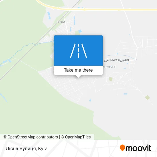 Карта Лісна Вулиця