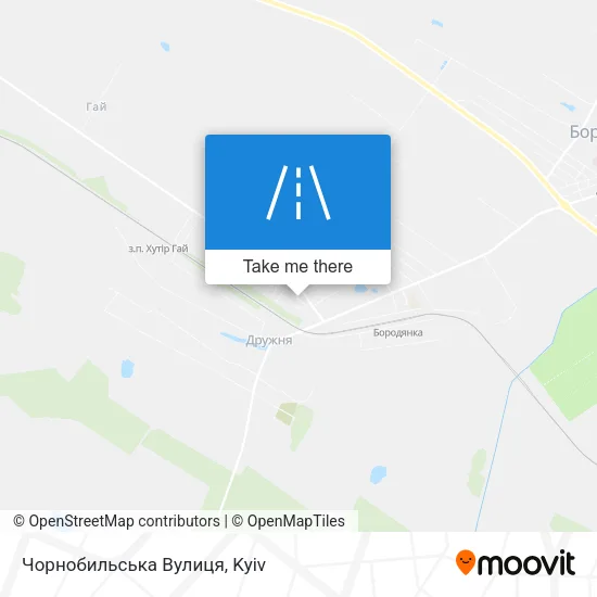 Карта Чорнобильська Вулиця