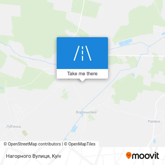 Карта Нагорного Вулиця