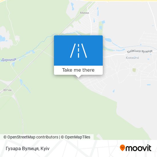 Гузара Вулиця map