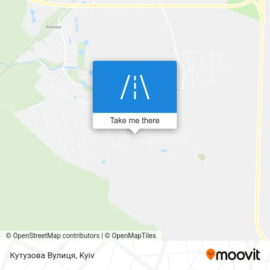Карта Кутузова Вулиця