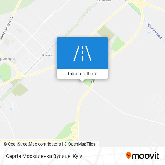 Сергія Москаленка Вулиця map